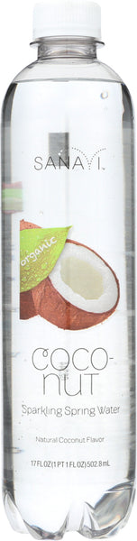 SANAVI: Water Sparkling Spring Coconut, 17 fo