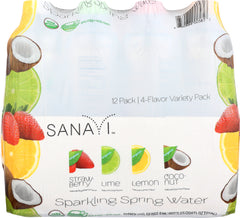 SANAVI: Spring Water 4 Variety Flavor Pack of 12, 204 oz