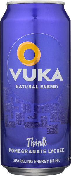 VUKA ENERGY DRINKS: Think Pomegranate Lychee, 16 fo