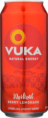 VUKA ENERGY DRINKS: Workout Berry Lemonade, 16 fo