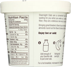 DAVES GOURMET: Oats in Cup Blueberry Vanilla Almond, 2.1 oz