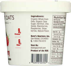 DAVES GOURMET: Oats Overnight Mixed Berry, 2.1 oz