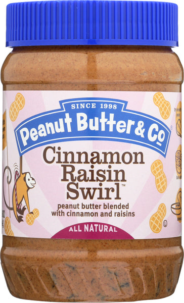 PEANUT BUTTER & CO: Peanut Butter Cinnamon Raisin Swirl, 16 oz