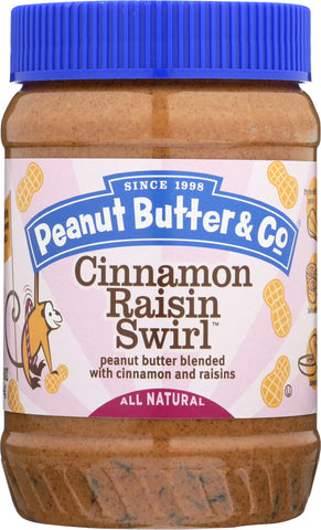 PEANUT BUTTER & CO: Peanut Butter Cinnamon Raisin Swirl, 16 oz