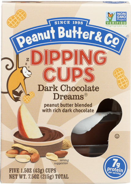 PEANUT BUTTER & CO: Peanut Butter Chocolate Dipping Cups 5 Count, 1.5 oz