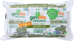 GIMME: Organic Premium Roasted Seaweed Extra Virgin Olive Oil 6x0.17oz, 1.05 oz
