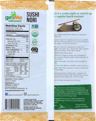 GIMME: Organic Roasted Seaweed Sushi Nori, 0.81 oz