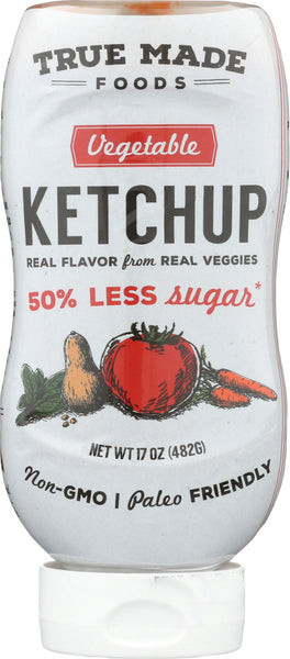 TRUE FOODS: Ketchup Vegetable Plastic Squeeze, 17 oz