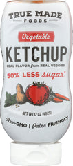 TRUE FOODS: Ketchup Vegetable Plastic Squeeze, 17 oz