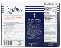 SOPHIE'S KITCHEN: Vegan Fish Fillets, 8.8 oz