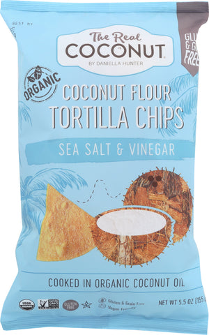 THE REAL COCONUT: CHIPS TRTLA FLR CCNUT S V (5.500 OZ)