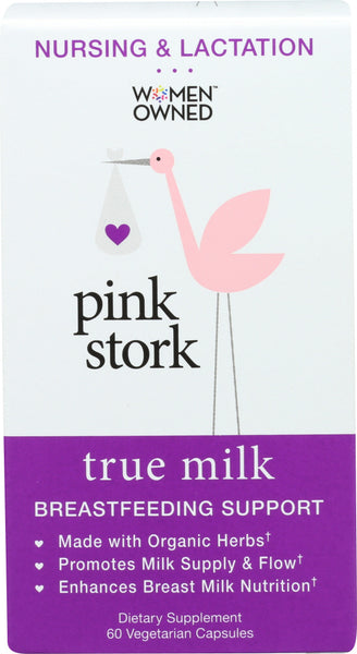 PINK STORK: Supplement True Milk Breastfeeding Support, 60 cp