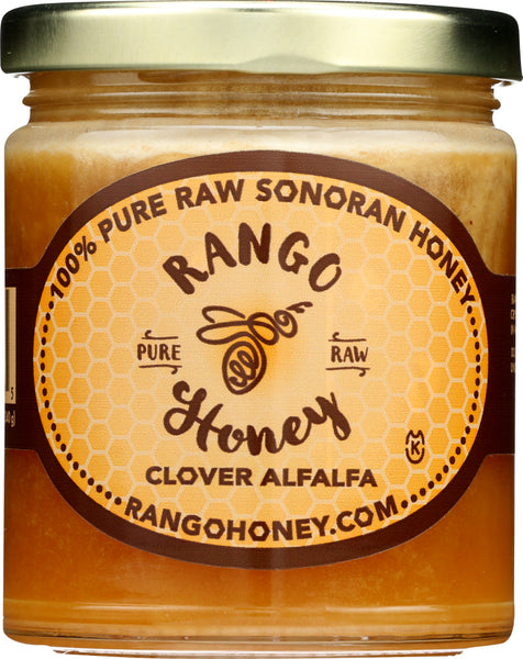 RANGO HONEY: 100% Pure Raw Honey Sonoran Clover Alfalfa, 12 oz