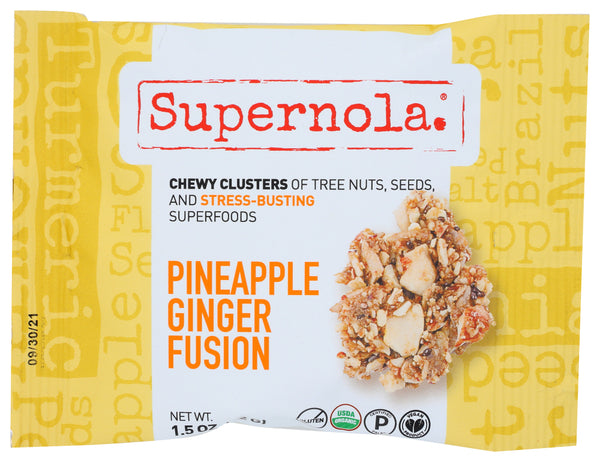 SUPERNOLA: Pineapple Ginger Fusion Snack, 1.5 oz