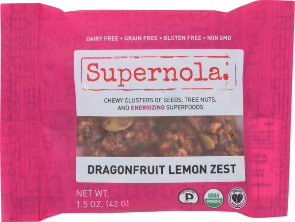 SUPERNOLA: Dragonfruit Lemon Zest Snack, 1.5 oz