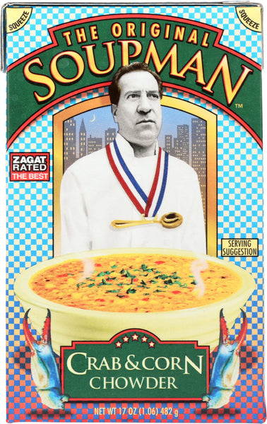 ORIGINAL SOUPMAN: Soup Crab & Corn Chowder, 17 oz