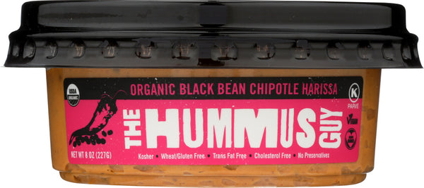 THE HUMMUS GUY: Organic Black Bean and Chipotlé Harissa, 8 oz