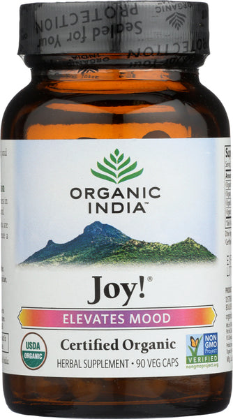 ORGANIC INDIA: Joy Elevates Mood, 90 caps