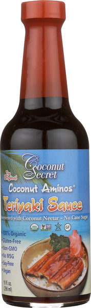 COCONUT SECRET: Coconut Aminos Teriyaki Sauce, 10 oz