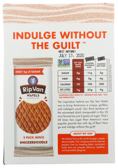 RIP VAN WAFELS: Snickerdoodle Wafels Snack Pack, 2.80 oz