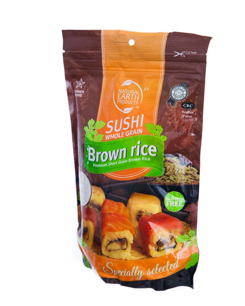 NATURAL EARTH: Whole Grain Brown Sushi Rice, 16 oz