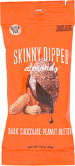 SKINNY DIPPED ALMONDS: Dark Chocolate Peanut Butter, 1.50 oz