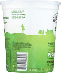 GREEN MOUNTAIN CREAMERY: 5% Milkfat Plain Greek Yogurt, 32 oz