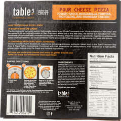 TABLE5 PIZZA: Frozen Four Cheese Artisan Pizza, 12.5 oz