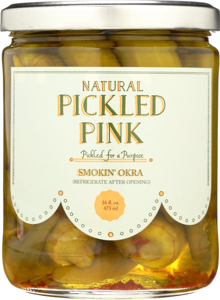 PICKLED PINK FOODS LLC: Okra Pickled, 16 oz