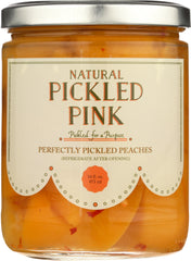 PICKLED PINK FOODS LLC: Peaches Pickled, 16 oz