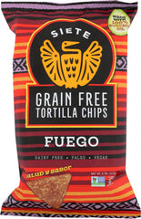 SIETE: Chip Tortilla Fuego, 4 oz