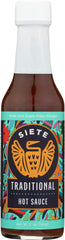 SIETE: Sauce Hot Traditional, 5 oz