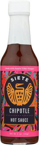 SIETE: Chipotle Hot Sauce, 5 oz