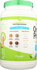 ORGAIN: Organic Protein Plant Based Powder Sweet Vanilla Bean, 2.03 lb