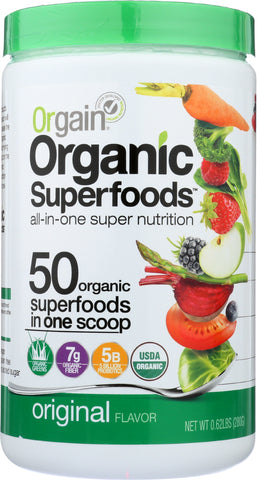 ORGAIN: Organic Superfoods All-In-One Super Nutrition Original, 9.92 oz