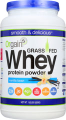 ORGAIN: Whey Protein Powder Vanilla Bean, 29.12 oz