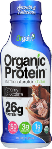 ORGAIN: Ready to Drink Creamy Chocolate Shake, 14 oz