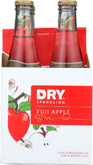 DRY SODA: Dry Sparkling Fuji Apple Bottle 4-12 fl oz, 48 fl oz