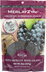 RAYZYN: Dried Merlot Wine Grapes, 8 oz