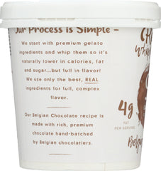 REVELE WHIPPED GELATO: Belgian Chocolate, 16 oz