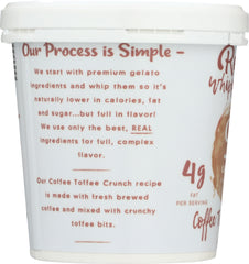 REVELE WHIPPED GELATO: Coffee Toffee Crunch, 16 oz