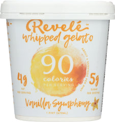 REVELE WHIPPED GELATO: Vanilla Symphony, 16 oz