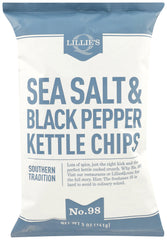 LILLIES Q: Sea Salt & Pepper Kettle Chips, 5 oz