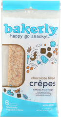 BAKERLY: Crepes Chocolate Filled, 6.78 oz