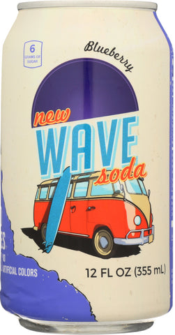 WAVE SODA: Blueberry Soda, 12 fl oz