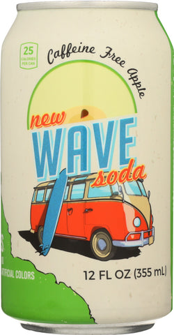 WAVE SODA: Caffeine Free Apple Soda, 12 fl oz