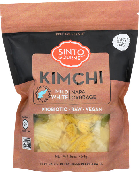 SINTO GOURMET: Mild White Napa Cabbage Kimchi, 16 oz