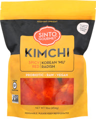 SINTO GOURMET: Spicy Red Radish Kimchi, 16 oz