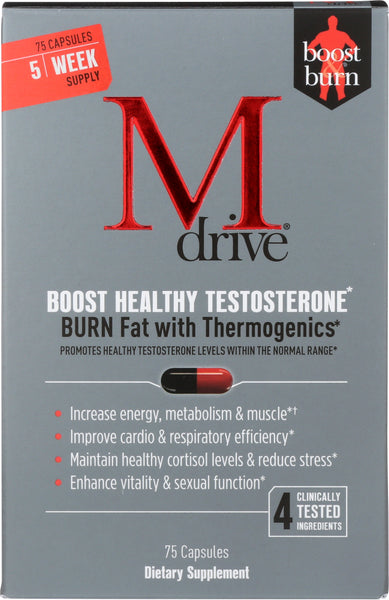 DREAMBRANDS: M-Drive Boost & Burn Testosterone Booster, 75 Vc