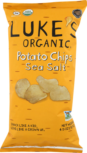 LUKE'S ORGANIC: Sea Salt Potato Chips, 4.5 oz